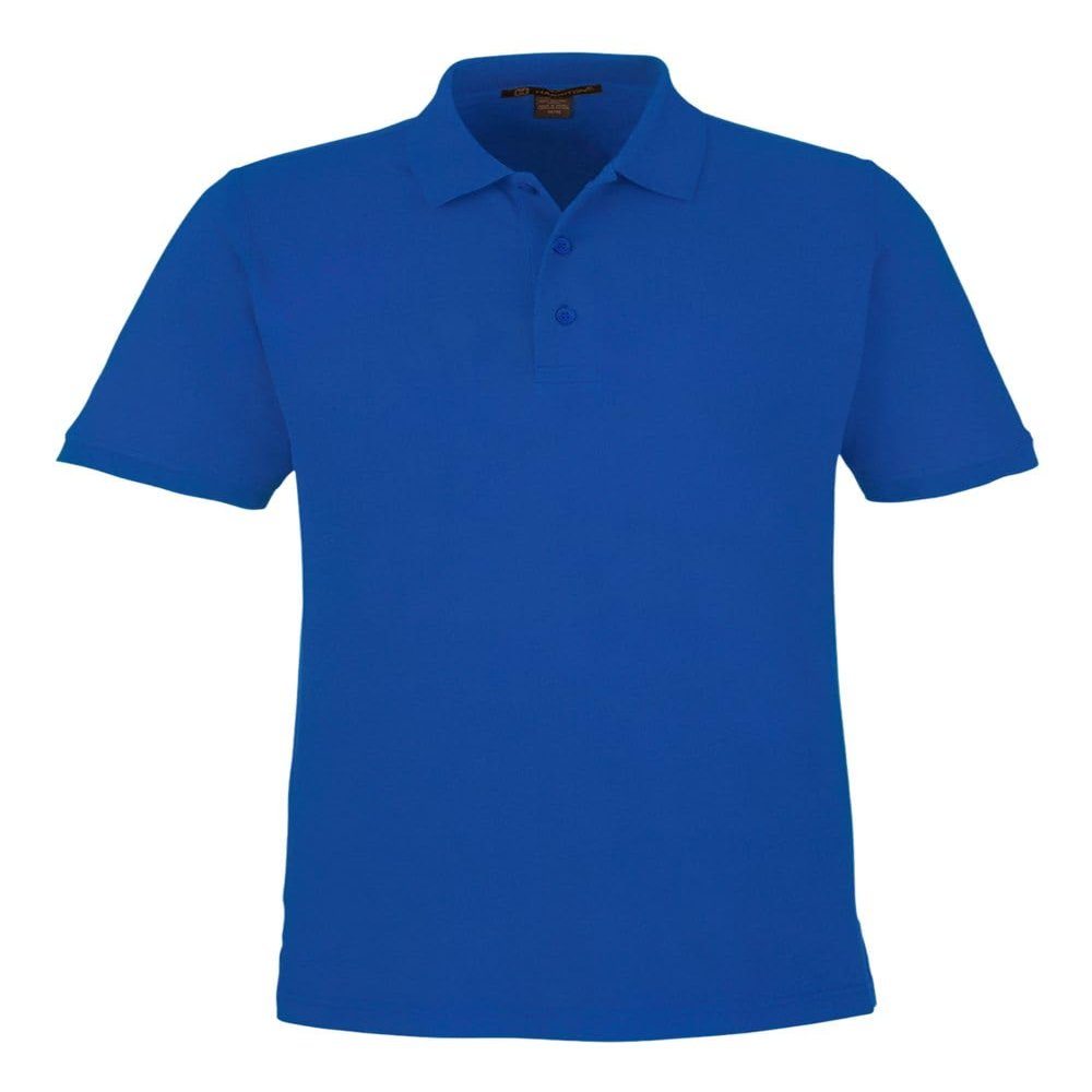 Harriton Men's Valiant Cotton Snag Protect Polo - True Royal - XX-Large
