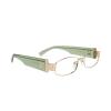 TIJN Premium Acetate Blue Light Blocking Glasses, Square Metal Frame, Anti-Fatigue Computer Eyewear for Women Men, Talani