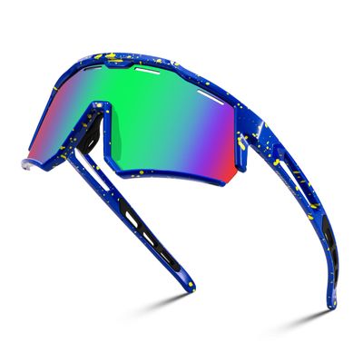 FEISEDY Polarized Sports Sunglasses for Men Women,Teens Baseball Tennis Sunglasses, TR90 Cycling Glasses B4151