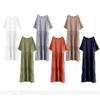 Bestgift Dress Pleated Skirt Comfortable mid-Length Women's Dresses White one Size view 3