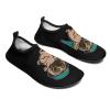 Cute Pug Water Shoes Quick-Dry Sports Barefoot Shoes Swim Shoes Slip-on for Beach Pool Yoga 5/6women view 4