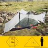 LANSHAN Ultralight Tent 3-Season Waterproof Backpacking Tent for 2 Person Camping, Climbing, Hiking, Travelling, Mountaineering, 2-Person, White view 3