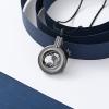 constantlife Eagle Cremation Jewelry Urn Necklace for Ashes Stainless Steel Crystal Circle Memorial Pendant Loss Human Pet Eternity Keepsake Gift for Women Men (Black-Blue) view 4