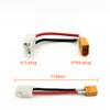 L-faster 2pcs 6.3mm Female Socket Terminal Convert to Deans T Plug Connector Adapter with 10CM Cable Wire (2pcs XT60) view 2