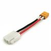 L-faster 2pcs 6.3mm Female Socket Terminal Convert to Deans T Plug Connector Adapter with 10CM Cable Wire (2pcs XT60) view 3
