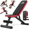 NICEPEOPLE Basic Weight Bench for Home Gym, 8 Backrests Adjustable Bench with 660LBS Weight Capacity for Chest Shoulders Arms Muscles, Foldable and Compact for Small Space Apartment Room view 1