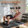 NICEPEOPLE Basic Weight Bench for Home Gym, 8 Backrests Adjustable Bench with 660LBS Weight Capacity for Chest Shoulders Arms Muscles, Foldable and Compact for Small Space Apartment Room view 2