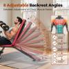 NICEPEOPLE Basic Weight Bench for Home Gym, 8 Backrests Adjustable Bench with 660LBS Weight Capacity for Chest Shoulders Arms Muscles, Foldable and Compact for Small Space Apartment Room view 3