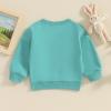 YINGISFITM Toddler Baby Girl Boy Easter Outfit Bunny Shirt Embroidery Long Sleeve Crewneck Sweatshirt Sweater Blouse Top (egg stra green,3-4 Years) view 3