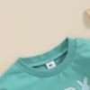 YINGISFITM Toddler Baby Girl Boy Easter Outfit Bunny Shirt Embroidery Long Sleeve Crewneck Sweatshirt Sweater Blouse Top (egg stra green,3-4 Years) view 4