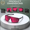ATTCL Unisex Cycling Glasses Men Women Teens Sports Biking Sunglasses UV Protection Bicycle MTB Riding Goggles KC05 Black Red view 4