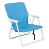 Portable Folding Backpack Beach Chair,Folding Beach Chair for Adults,Outdoor/Indoor Portable Beach Chair,Foldable Camping Lawn Chairs,Supports 220 lbs,for Garden, Fishing, Poolside, Travel (Blue) view 1