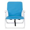 Portable Folding Backpack Beach Chair,Folding Beach Chair for Adults,Outdoor/Indoor Portable Beach Chair,Foldable Camping Lawn Chairs,Supports 220 lbs,for Garden, Fishing, Poolside, Travel (Blue) view 4
