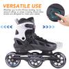 PAPAISON Adult Adjustable Inline Skates for Men Women with 3 100mm Wheels, Outdoor Blades Female Male Fitness Speed Racing Skates, Roller Skates for Teens Boys Girls view 2