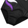 BAOHULU Girls Gymnastics Leotard Shiny Embroidery Dance Kids Children Athletic Activewear B208_BlackPurple_10A view 3