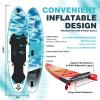 Windsurfing Sail and Surfboard SUP Windsurf Inflatable Paddle Board with Sail5m 400 * 185cm Professional Inflatable Windsurfer Board and Sail- Blue Color view 4
