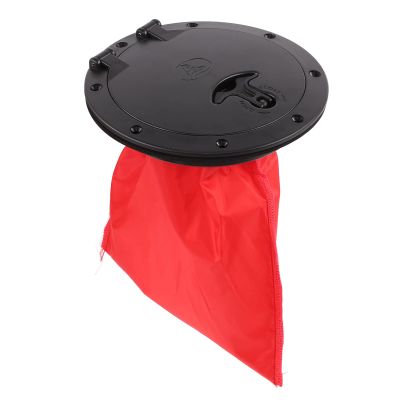 Deck Hatch Cover, 8in Black Round Kayak Deck Plate Hatch Cover Kit, Waterproof Storage Warehouse Compartment Cover for Marine Boat Kayak Canoe