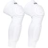 TUOYR Knee Pad Protective Calf Shin Guards For Adult Youth Leg Compression Sleeve Pad For Football Basketball Volleyball Soccer Protective Gear Calf Support Cuff With Anti-Slip Strip ((White 1 Pair)) view 1