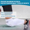 TUOYR Knee Pad Protective Calf Shin Guards For Adult Youth Leg Compression Sleeve Pad For Football Basketball Volleyball Soccer Protective Gear Calf Support Cuff With Anti-Slip Strip ((White 1 Pair)) view 2