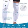 TUOYR Knee Pad Protective Calf Shin Guards For Adult Youth Leg Compression Sleeve Pad For Football Basketball Volleyball Soccer Protective Gear Calf Support Cuff With Anti-Slip Strip ((White 1 Pair)) view 3