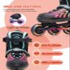 SUPER YOUNGSTER Girls Inline Skates for Boys Kids Ages 4-12, Adjustable Light Up Roller Skates for Youth Teens Ages 8-12, Beginner Blades for Women Adults view 4