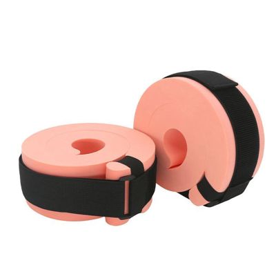 TITA-DONG Inflatable Swim Arm Bands, Foam Swim Aquatic Cuffs Set of 2, Swimming Ankle Bands Fitness Exercise Set, Water Ankle Weights for Swimming Fitness Training(Pink)