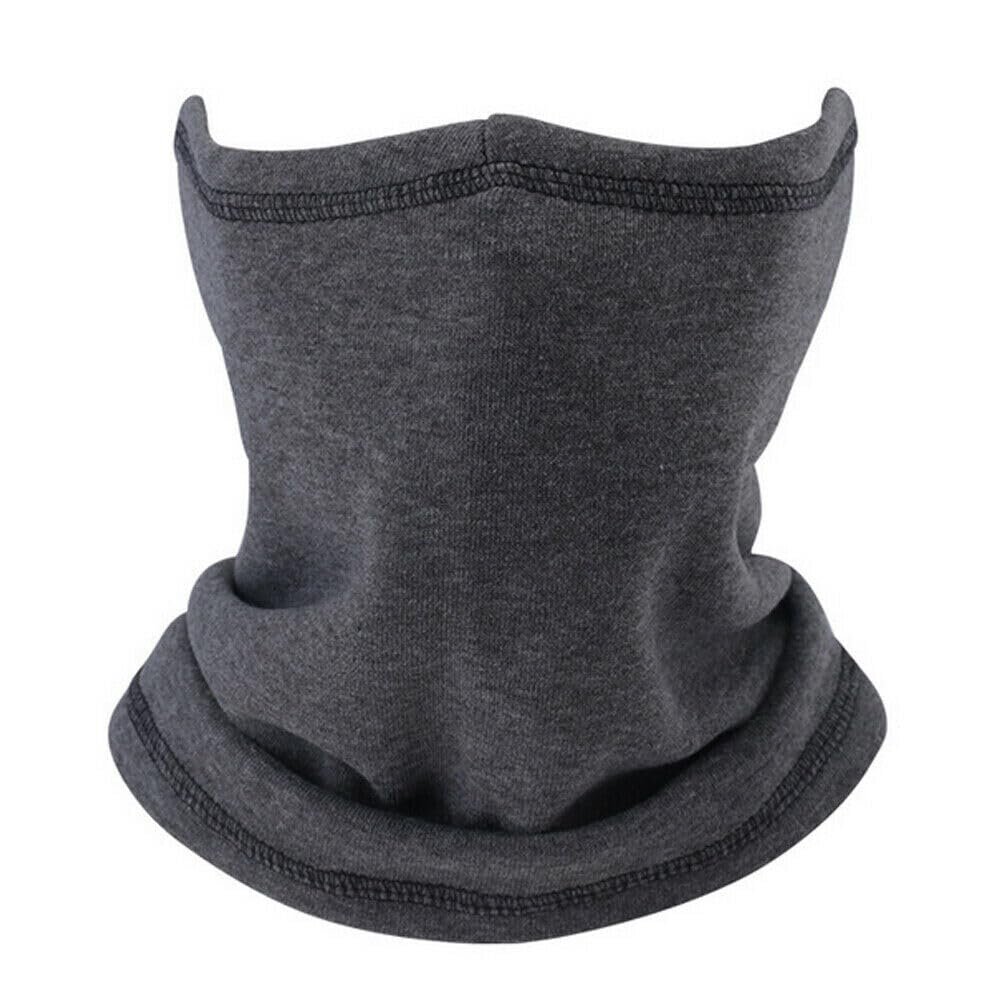 Cold Weather Balaclava Ski Half Face Mask Winter Warmer Scarf Fleece Neck Gaiter Gray