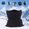 Cold Weather Balaclava Ski Half Face Mask Winter Warmer Scarf Fleece Neck Gaiter Gray view 3