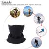Cold Weather Balaclava Ski Half Face Mask Winter Warmer Scarf Fleece Neck Gaiter Gray view 4