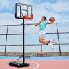 Geekman Basketball Hoop, 4.9-10ft Adjustable Height Mini Portable Basketball Hoop, 44 in Shatterproof Backboard Basketball Hoop & Goal for Kids, Adults, and Teenagers view 3