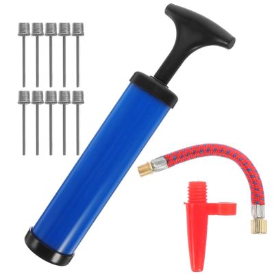 Baluue 1set Portable Basketball Inflator Kit Ergonomic Design for Easy One-Hand Use Fast Inflation for Sports Compact Lightweight for Outdoor Activities Includes Needles Accessories
