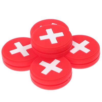 Baluue 5pcs Tennis Racket Dampeners National Flag Design Shock Absorbers for Reduced Shock and Improved Comfort During Play