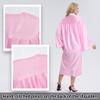 TngHui Unisex Shiny Pink Graduation Gown Cap with Tassel 2026 Year Charm for High School and College Graduates Size 45(5'0"-5'2") view 3