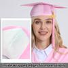TngHui Unisex Shiny Pink Graduation Gown Cap with Tassel 2026 Year Charm for High School and College Graduates Size 45(5'0"-5'2") view 4