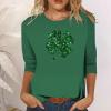 QWENTMTNTY Saint Patricks Day Women Maternity Sweatshirt St Patricks Day Shirt Men Polo Bright Green Sweaters for Women view 3