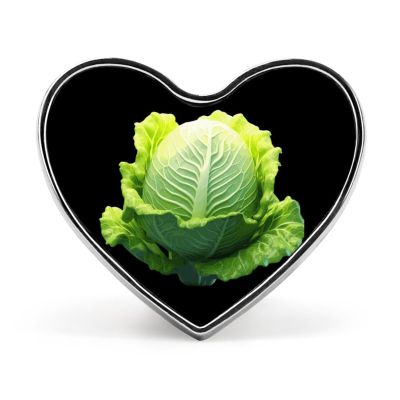 Cabbage Brooch Pins Heart Shaped Badge Collar Pin for Bags Hats Jackets Decor
