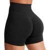 YEOREO Women's Biker Shorts 4.5" / 6" Workout Gym Shorts Craze High Waist Tummy Control Hidden Scrunch Running Yoga Black M view 1
