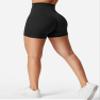YEOREO Women's Biker Shorts 4.5" / 6" Workout Gym Shorts Craze High Waist Tummy Control Hidden Scrunch Running Yoga Black M view 2