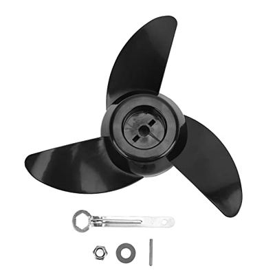 Boat Engine Propeller, 3-Blade Marine Propeller Kit Electric Outboard Propeller for 28lb 36lb 46lb 12V 24V Trolling Motors Accessories