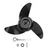 Boat Engine Propeller, 3-Blade Marine Propeller Kit Electric Outboard Propeller for 28lb 36lb 46lb 12V 24V Trolling Motors Accessories view 1