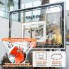 Skytime Basketball Hoop,Portable Basketball Hoop Outdoor with Shatterproof 44in PC Backboard,5.3-10ft Height Stepless Regulation Basketball Goal System with Rebound PlateBlack view 2