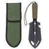 HARFINGTON Multifunctional Camping Shovel 9 in 1 Multi-Purpose Backpacking Shovels with Carrying Bag for Outdoor Camping Hiking, Black Khaki view 1