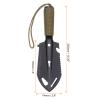 HARFINGTON Multifunctional Camping Shovel 9 in 1 Multi-Purpose Backpacking Shovels with Carrying Bag for Outdoor Camping Hiking, Black Khaki view 2