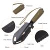 HARFINGTON Multifunctional Camping Shovel 9 in 1 Multi-Purpose Backpacking Shovels with Carrying Bag for Outdoor Camping Hiking, Black Khaki view 4