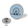 Ferris Wheel Round Badge Pin Brooches Metal Button Badges for Hats Jackets Shirts Decor, Circular, style view 3