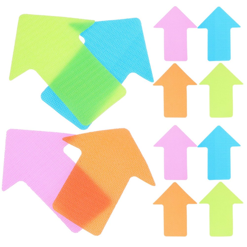 SEWACC 24pcs Carpet Floor Markers for Classroom Training Markers Arrow Design and Repositionable Stickers for Rug Marking Activities