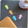 SEWACC 24pcs Carpet Floor Markers for Classroom Training Markers Arrow Design and Repositionable Stickers for Rug Marking Activities view 2