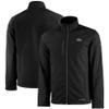 Cutter & Buck Men's Black Baltimore Ravens Evoke Eco Softshell Recycled Full-Zip Jacket view 1