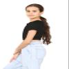 Loxdonz Girls Short Sleeve Crop Top Kids Off Shoulder Top T-Shirt Tee Tops (US, Age, 9 Years, 10 Years, Black) view 2