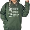 HQR Express Sweatshirt for Christian Man and Woman, Christ Within Me Christ Beside Me Before Me Sweatshirt, Gift for Christian, Jesus Lover Hoodie view 1
